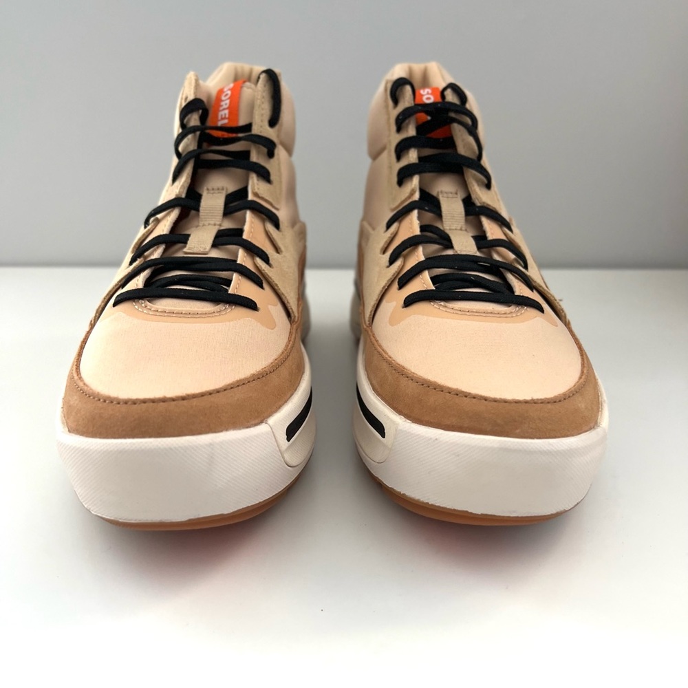 🌟LAST ONE! SOREL WOMENS ONA 503 MID HIGH TOP SNEAKER - TAN SIZE 9 - Picture 10 of 15